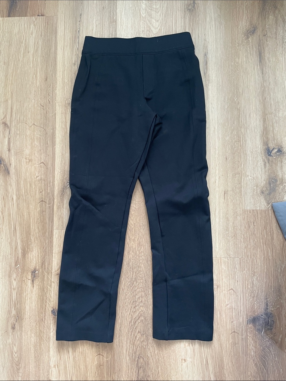 SPANX Black Straight-Leg Ponte Pants